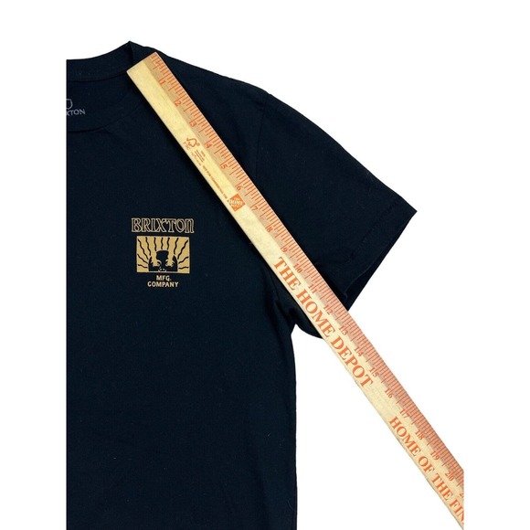 Brixton Tailored Fit Men Black Short Sleeve Crew Neck T-Shirt Sz S‎ - Picture 4 of 6